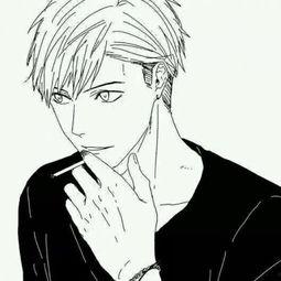 漫画图片男生帅气素描,漫画中的帅气男生风采